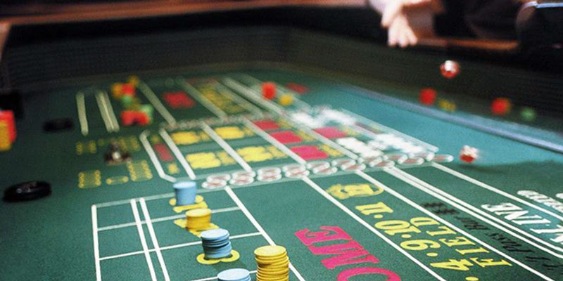 Gambling Craps Table in Casino