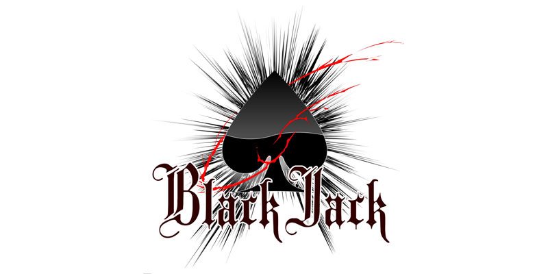 blackjack on white background
